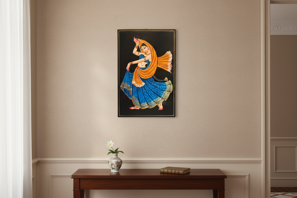 Dancing Lady Artwork – Authentic Nirmal Painting Paintings