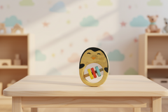 Safe baby rattle toy for early sensory play