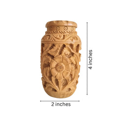 Hand-Carved Wooden Pen Stand – Elegant Desk Organizer Accessories