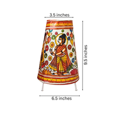 Decorative Leather Puppetry Lamp with Buddha Motif | Bed Lamp