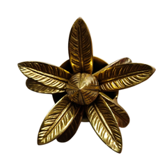 Brass Kalasha (Kalasa) with Lotus Leaves Brass Ware