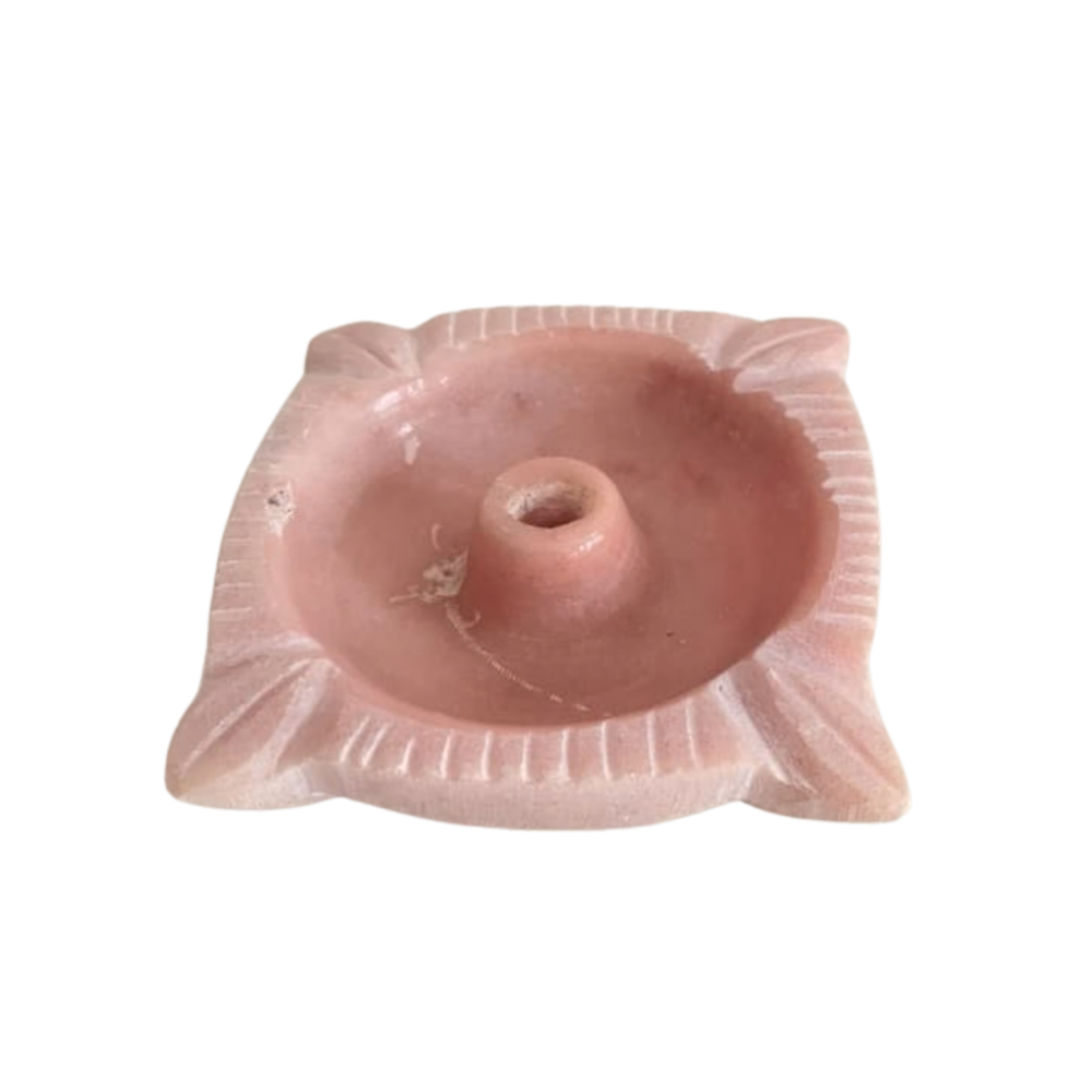 Marble Diya – Luxury Hand-Carved Oil Lamp for Temple & Festive Décor Marble