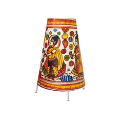 Decorative Leather Puppetry Lamp with Buddha Motif | Bed Lamp