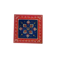 Intricate Mandala Motif Hand-Painted Wooden Jewellery Box with Dividers Wood Decorative
