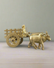 Premium Brass Bullock Cart – Ideal for Gifting & Collectors