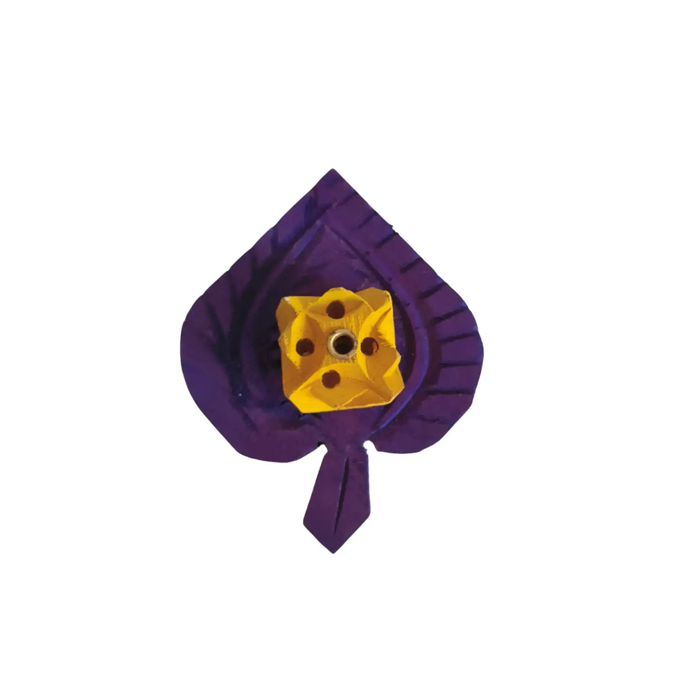 Hand-Painted Wooden Flower Agarbatti Stand – Elegant Incense Holder Accessories