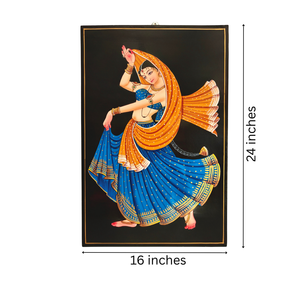 Handcrafted Telangana Nirmal painting dancer