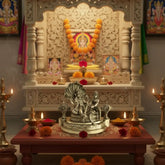 Brass Lord Vishnu and Lakshmi on Sheshnag Idol Brass Ware