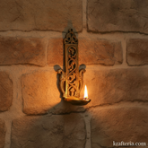 Brass Peacock Oil Lamp (Diya) | Handcrafted Traditional Indian Wall Art Brass Artwork
