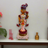 Handcrafted Etikoppaka Lakshmi Idol – Goddess of Wealth in Padmasana