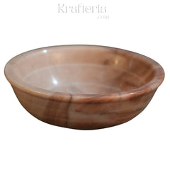 Natural Stone Marble Bowl-Unique Table Centerpiece Marble Soft Stone