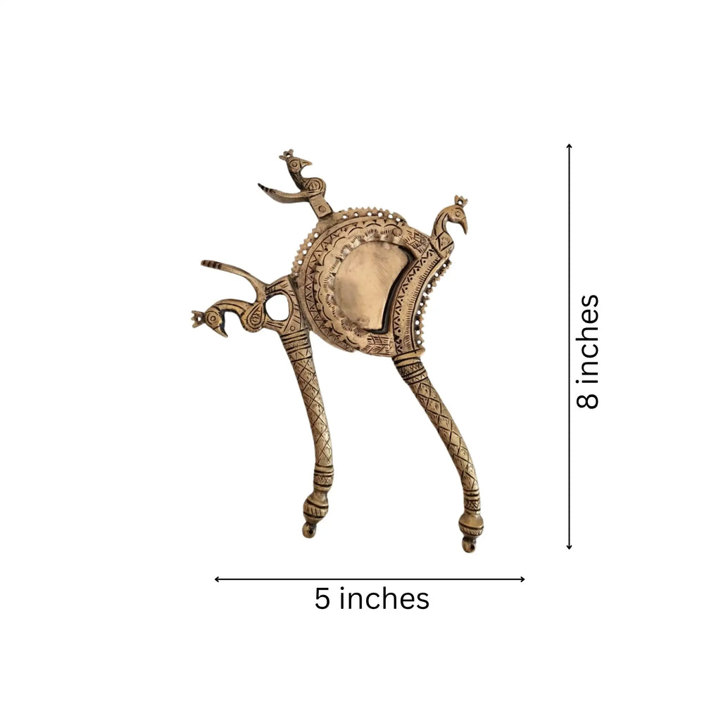 Antique Brass Betel Nut Cracker (Sarota) | Decor Brass Ware