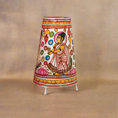 Buddha Leather Puppetry Lampshade – Symbol of Peace and Enlightenment | Bed Lamp Leather Paintings