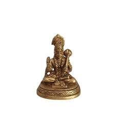 Brass Lord Hanuman Idol with Gada – Symbol of Devotion, Strength, and Protection Brass Ware