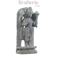 Narayana Sculpture – Divine Form of the Preserver Soft Stone
