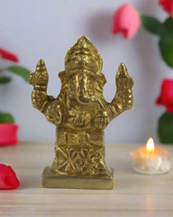 Divine Brass Ganesha Idol – Remover of Obstacles