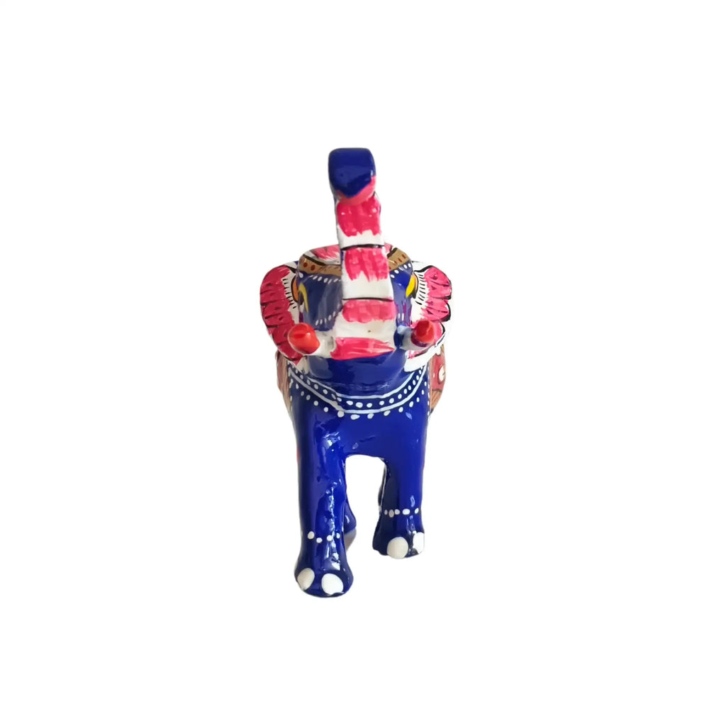 Royal Meenakari Elephant – Handcrafted Symbol of Prosperity and Artistry Metal Home Decorates