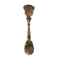 Brass Aarti Spoon Diya Lamp with Long Handle | Traditional Pooja Accessory