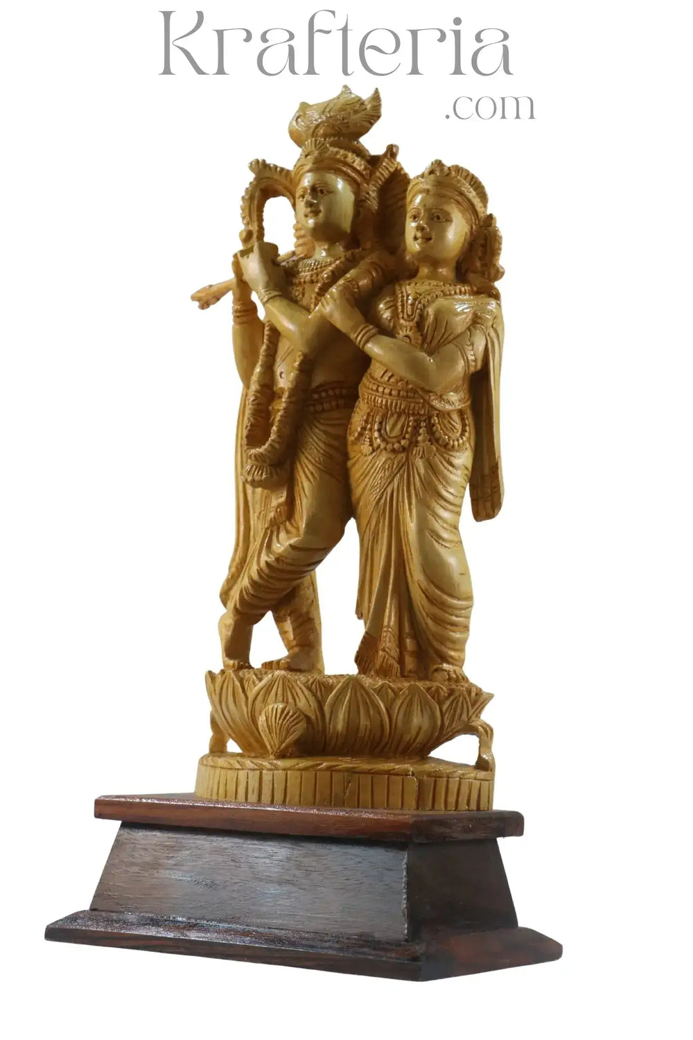 Devotional Radha Krishna Sculpture – Timeless Handcrafted Masterpiece ESHWAR HANDICRAFTS