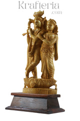 Devotional Radha Krishna Sculpture – Timeless Handcrafted Masterpiece