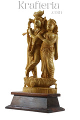 Devotional Radha Krishna Sculpture – Timeless Handcrafted Masterpiece ESHWAR HANDICRAFTS