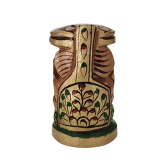 Wooden Ganesh Statue – Beautiful Hand-Painted Religious Art