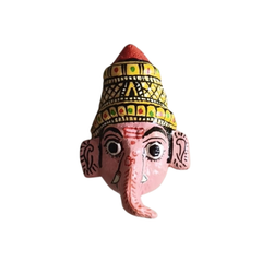 Ganesha Mask Wall Art – Cheriyal Telangana Folk Decor wall decor