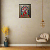 Thanjavur Style Lalitha Tripura Sundari Painting – Classic Indian Decor