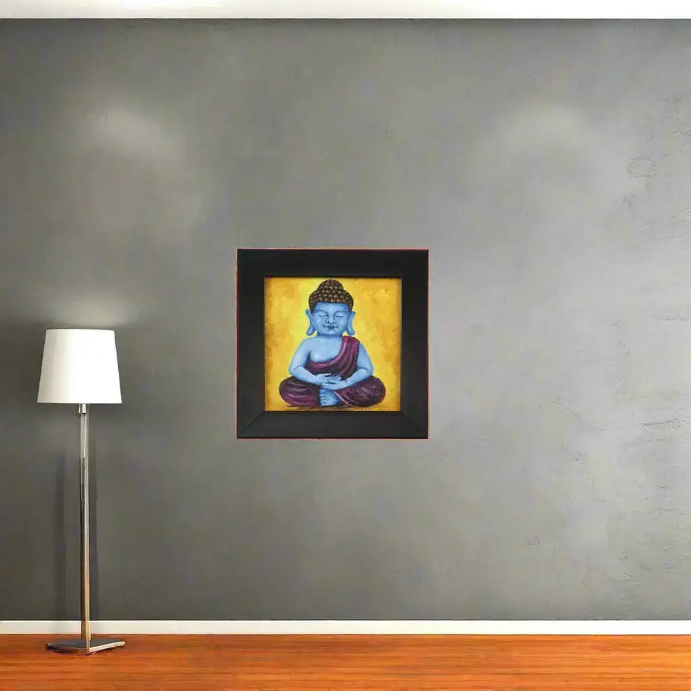 Buddha in Meditation – Kerala Mural Style Sargaalaya