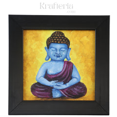 Buddha in Meditation – Kerala Mural Style