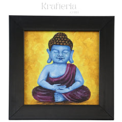 Buddha in Meditation – Kerala Mural Style Sargaalaya