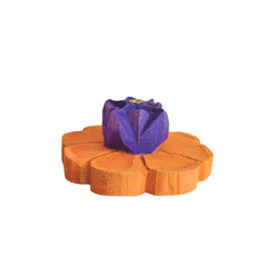 Hand-Painted Wooden Flower Agarbatti Stand – Elegant Incense Holder Accessories