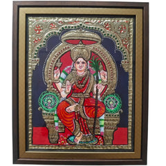Thanjavur Style Lalitha Tripura Sundari Painting – Classic Indian Decor Paintings