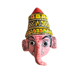 Ganesha Mask Wall Art – Cheriyal Telangana Folk Decor wall decor