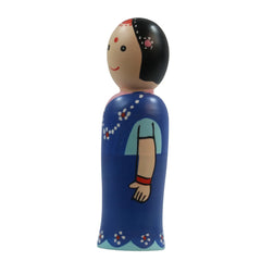 Traditional handmade Radha doll folk art