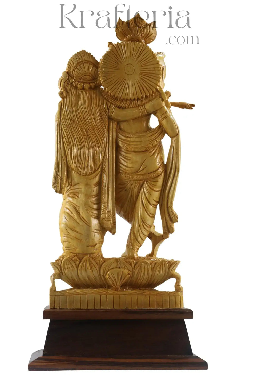 Devotional Radha Krishna Sculpture – Timeless Handcrafted Masterpiece ESHWAR HANDICRAFTS