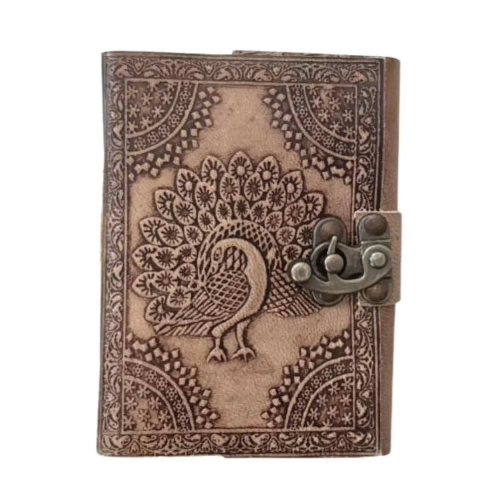 Handcrafted Leather Journal Diary - Perfect for Gifting Wood Decorative