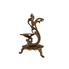 Brass Peacock Oil Lamp Stand For Pooja Room And Home Decor Oil Lamp Stand