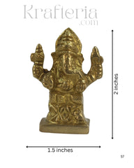 Divine Brass Ganesha Idol – Remover of Obstacles