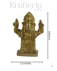 Divine Brass Ganesha Idol – Remover of Obstacles Brass Ware