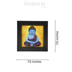 Buddha in Meditation – Kerala Mural Style