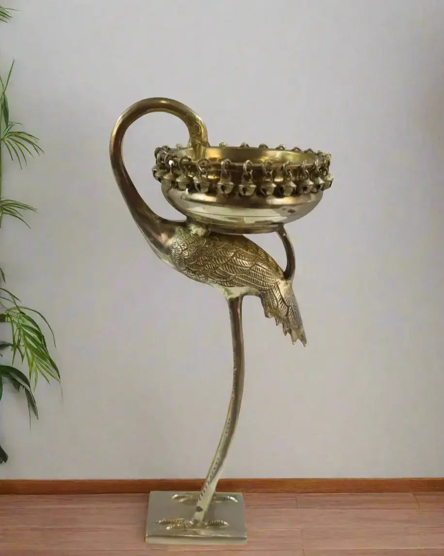 Hamsa Urli – Symbol of Purity & Peace Brass Ware