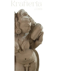 Ardhanarishvara - The Unity of Shiva and Parvathi Sand Stone