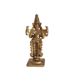 Graceful Brass Lady with Diya – Symbol of Devotion and Radiant Light from Aligarh