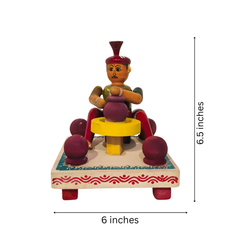 Etikoppaka 'Potter at the Wheel' Miniature Craft