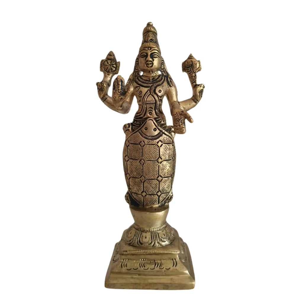 Pure Brass Dashavatara Idol Set 10 Statues) | Vishnu's Ten Avatars Murti Collection Brass Ware