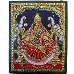 Elegant Laxmi Devi Thanjavur Painting – Vibrant & Detailed Artwork