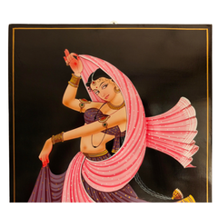 Artistic Indian dancer folk Nirmal art