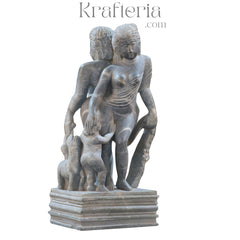 Two-Sided Figures Sculpture – Dual-Faced Artistic Masterpiece