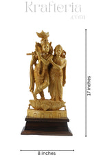 Devotional Radha Krishna Sculpture – Timeless Handcrafted Masterpiece